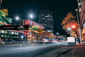 Street Level - Downtown London At Night (Stock Images)