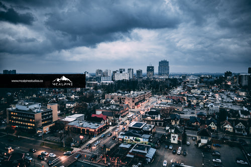 Stormy Clouds Over London - Downtown London, Ontario (Stock Image)